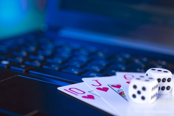 Layar permainan kasino dealer langsung dengan beberapa perspektif kamera